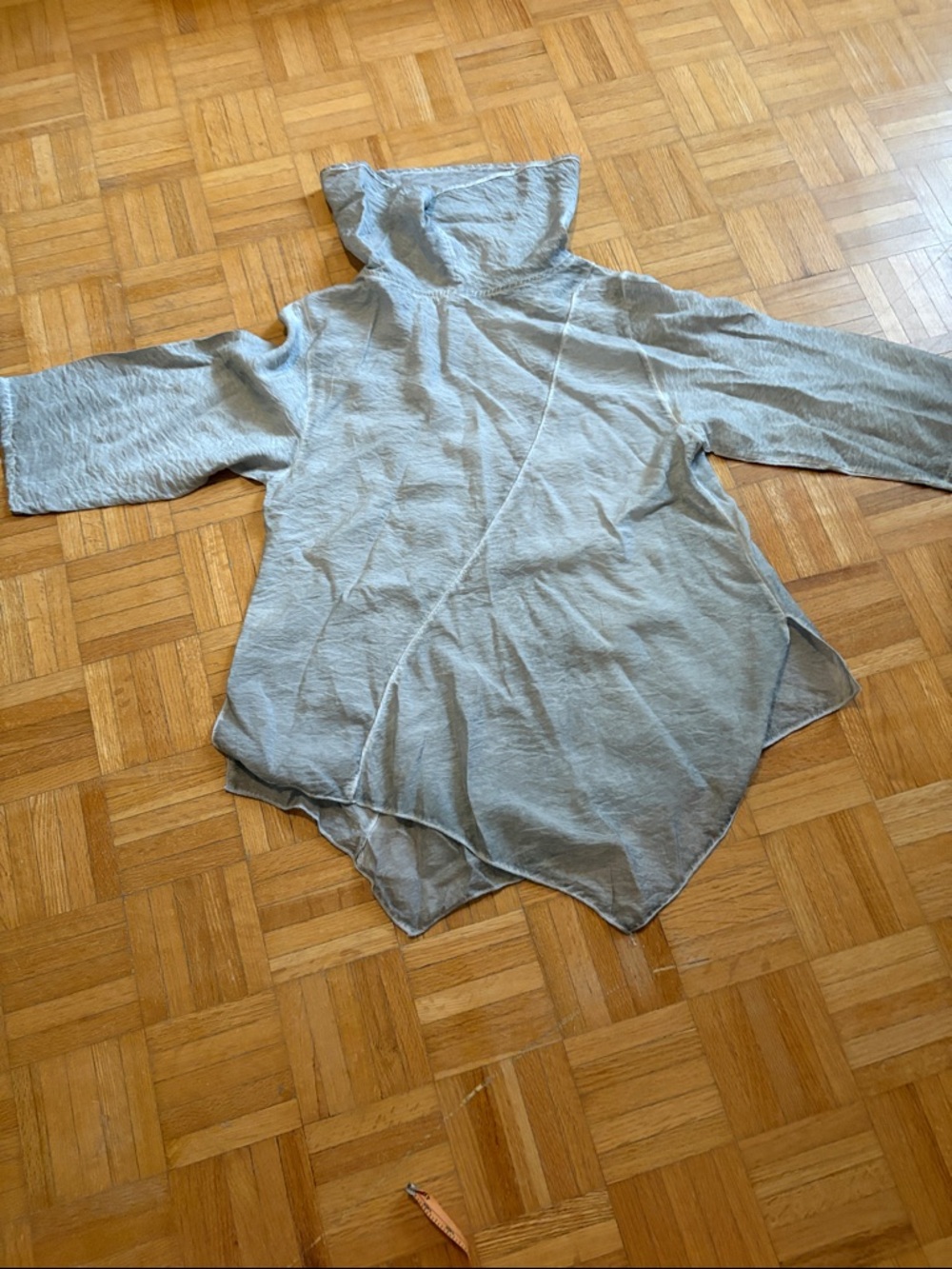 Kiyo Light Gray  Asymmetrical  Top